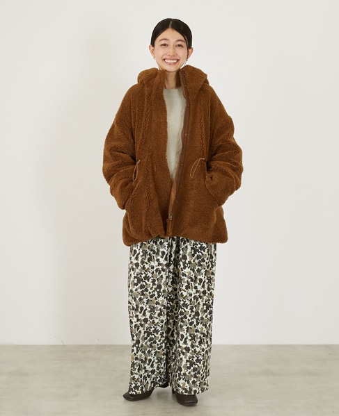 【ボアドロストモッズコート】 詳細画像 ブラウン 3