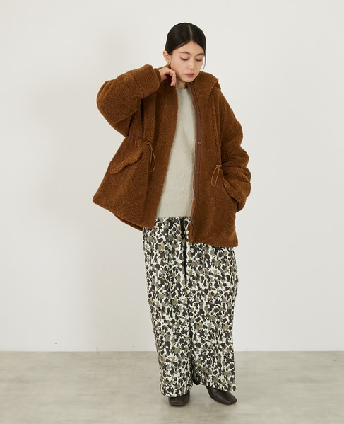 【ボアドロストモッズコート】 詳細画像 ブラウン 8