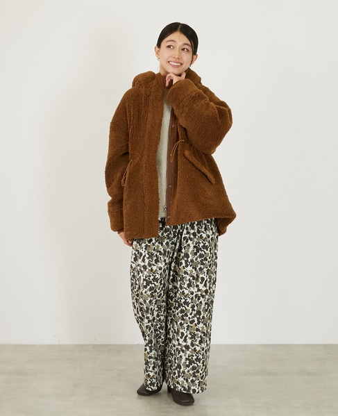 【ボアドロストモッズコート】 詳細画像 ブラウン 9