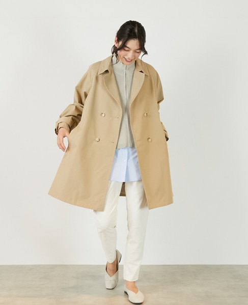 【TCギャバテントトレンチコート】 詳細画像 ベージュ 2