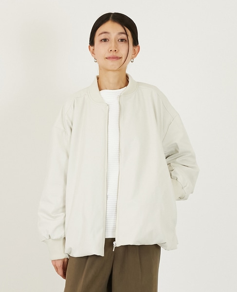 【薄中綿キルトバルーンジャケット】