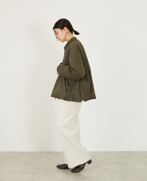 【薄中綿キルトバルーンジャケット】 詳細画像 カーキ 4