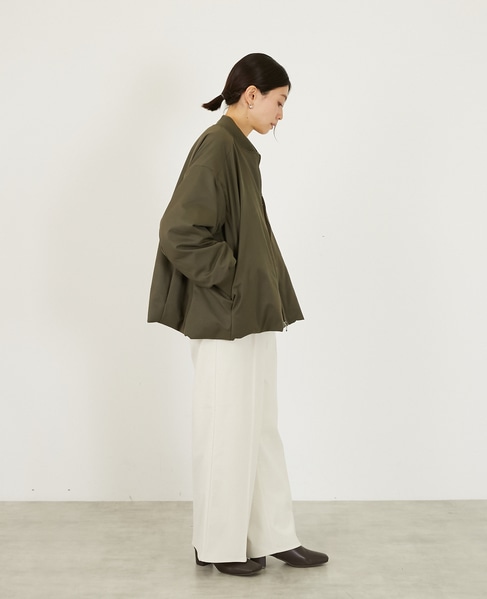 【薄中綿キルトバルーンジャケット】 詳細画像 カーキ 7