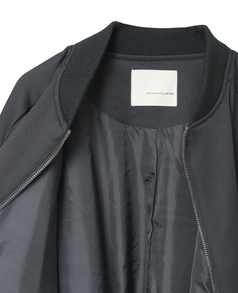 【薄中綿キルトバルーンジャケット】 詳細画像 ブラック 14