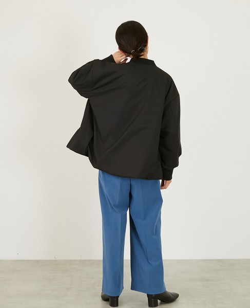 【薄中綿キルトバルーンジャケット】 詳細画像 ブラック 5