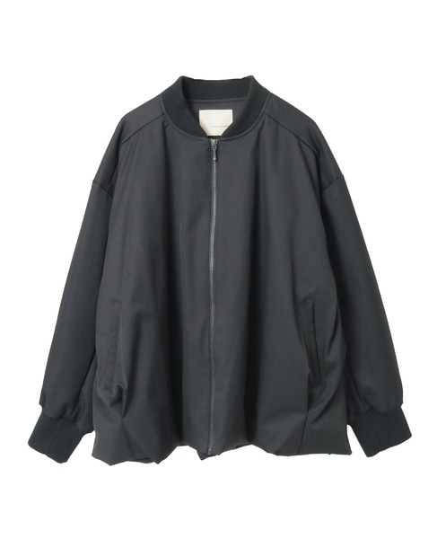 【薄中綿キルトバルーンジャケット】 詳細画像 ブラック 9