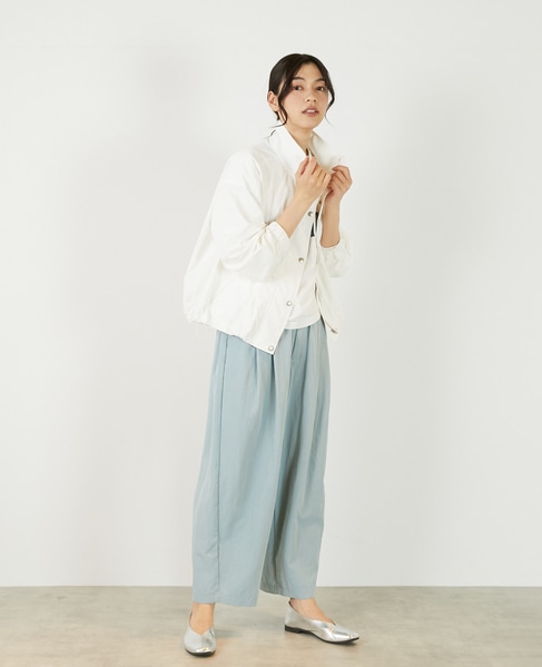 【アソートスタンドカラーZIPブルゾン】 詳細画像 オフホワイト 6