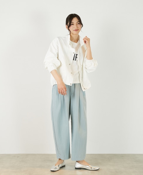 【アソートスタンドカラーZIPブルゾン】 詳細画像 オフホワイト 8