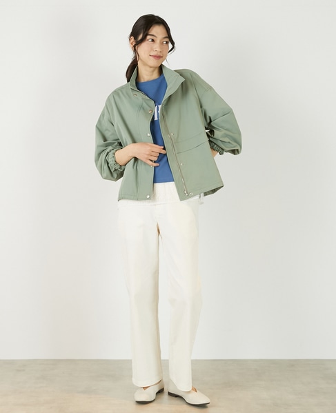 【アソートスタンドカラーZIPブルゾン】 詳細画像 ライトカーキ 2