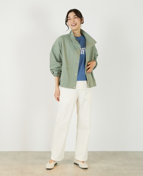 【アソートスタンドカラーZIPブルゾン】 詳細画像 ライトカーキ 3