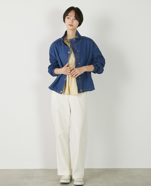 【アソートスタンドカラーZIPブルゾン】 詳細画像 インディゴブルー 12