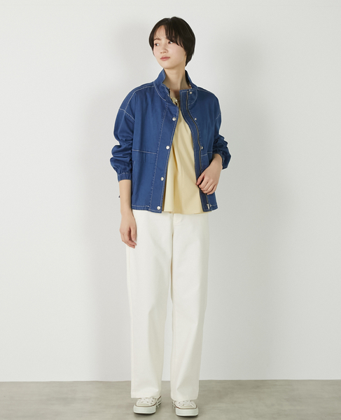 【アソートスタンドカラーZIPブルゾン】 詳細画像 インディゴブルー 2