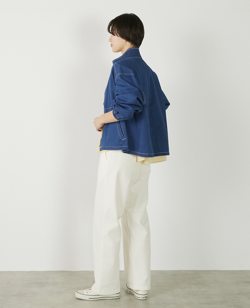 【アソートスタンドカラーZIPブルゾン】 詳細画像 インディゴブルー 6