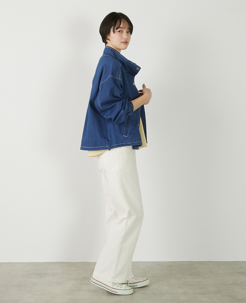 【アソートスタンドカラーZIPブルゾン】 詳細画像 インディゴブルー 9