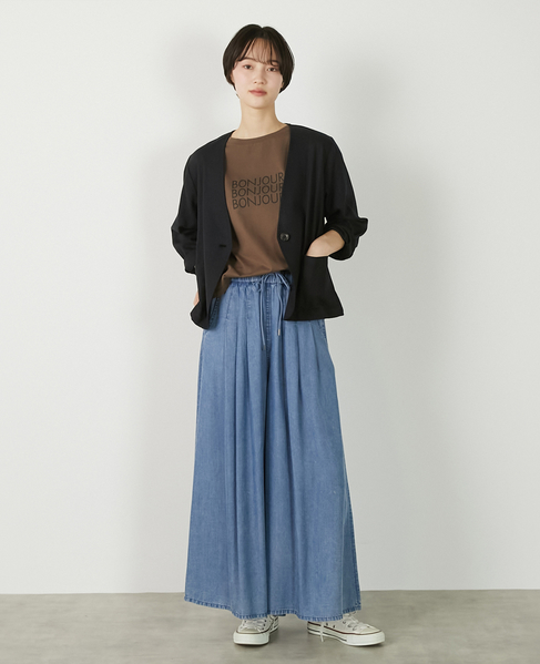 【リネンレーヨンカラーレスVジャケット】 詳細画像 ダークネイビー 10