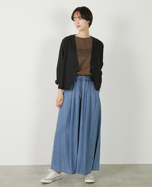 【リネンレーヨンカラーレスVジャケット】 詳細画像 ダークネイビー 11