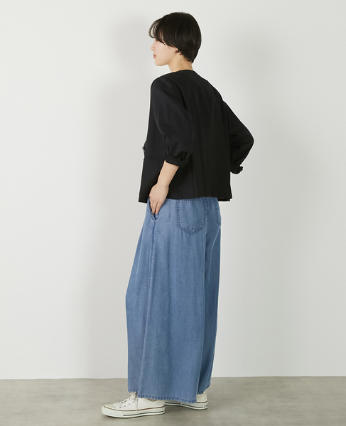 【リネンレーヨンカラーレスVジャケット】 詳細画像 ダークネイビー 4