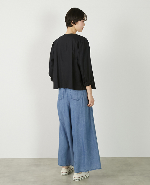 【リネンレーヨンカラーレスVジャケット】 詳細画像 ダークネイビー 6