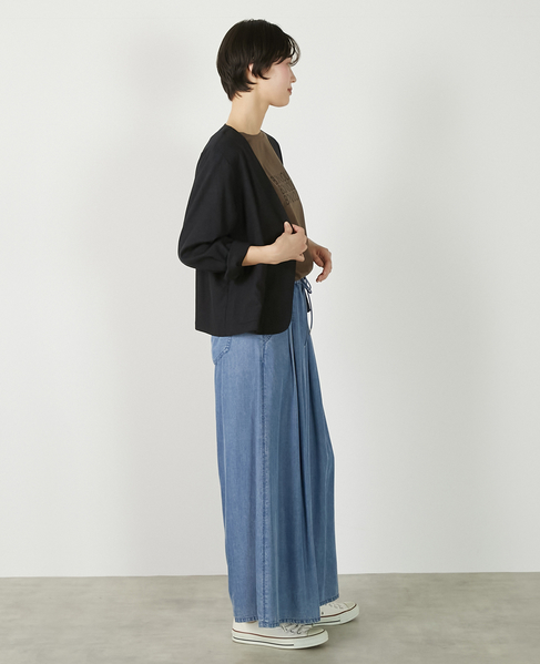 【リネンレーヨンカラーレスVジャケット】 詳細画像 ダークネイビー 7