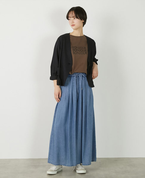 【リネンレーヨンカラーレスVジャケット】 詳細画像 ダークネイビー 9