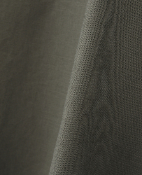 【綿麻クルーシャツジャケット】 詳細画像 カーキ 20