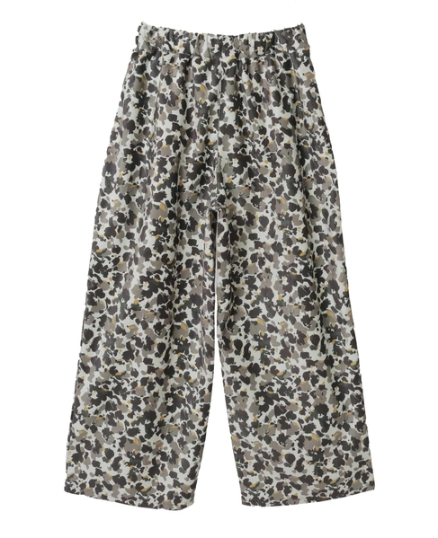 【ツイルベロアプリントイージーパンツ】 詳細画像 ライトベージュ 10