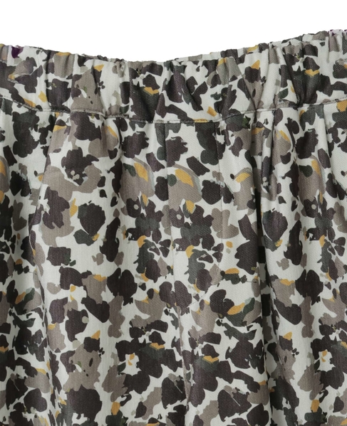 【ツイルベロアプリントイージーパンツ】 詳細画像 ライトベージュ 11