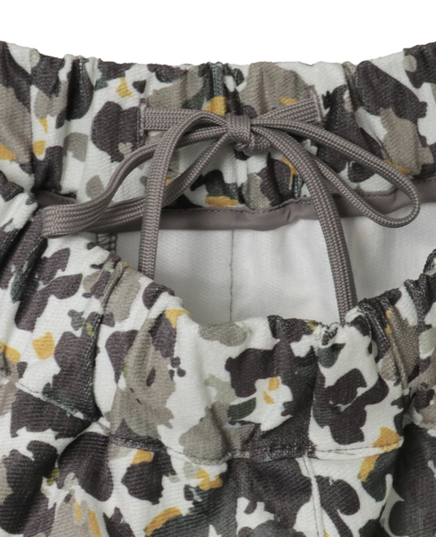 【ツイルベロアプリントイージーパンツ】 詳細画像 ライトベージュ 12