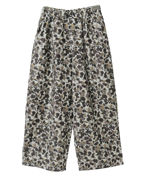 【ツイルベロアプリントイージーパンツ】 詳細画像 ライトベージュ 9