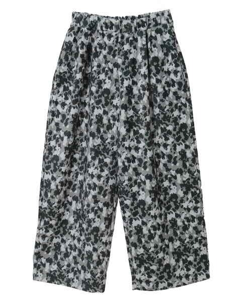 【ツイルベロアプリントイージーパンツ】 詳細画像 グレー 10