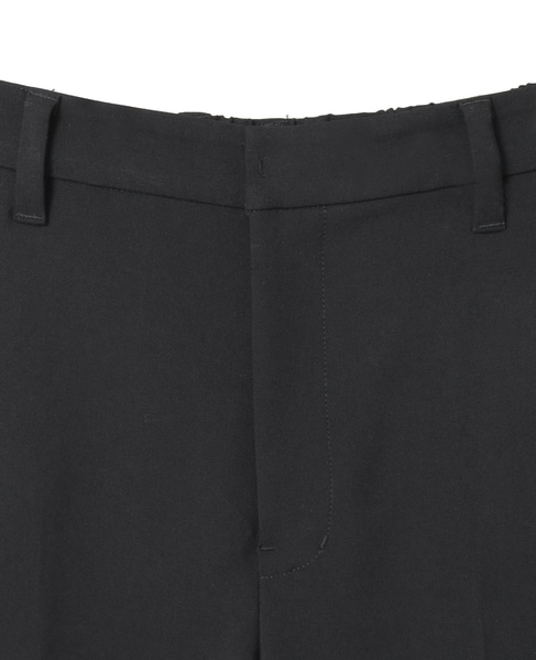 【noir】ダブルクロステーパードパンツ（一部WEB限定サイズ）（セットアップ可） 詳細画像 ブラック 3