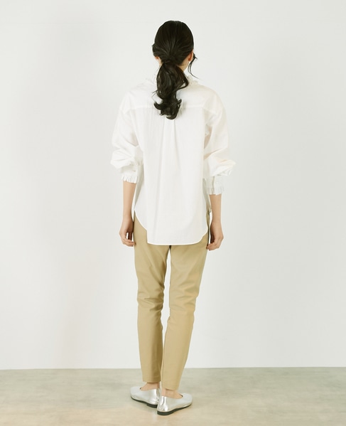 《定番》ストレッチスリムテーパードパンツ 詳細画像 ベージュ 5