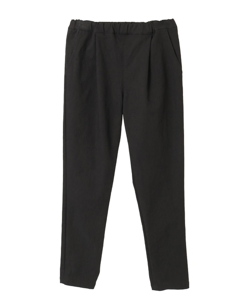 《定番》ストレッチスリムテーパードパンツ 詳細画像 ブラック 10