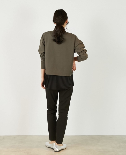 《定番》ストレッチスリムテーパードパンツ 詳細画像 ブラック 5