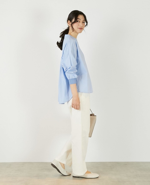 《定番》TCツイルストレッチストレートパンツ（一部WEB限定サイズ） 詳細画像 アイボリー 7