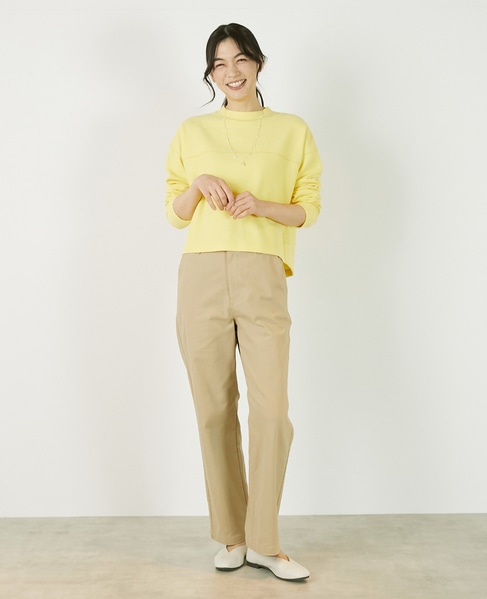 《定番》TCツイルストレッチストレートパンツ（一部WEB限定サイズ） 詳細画像 ベージュ 2