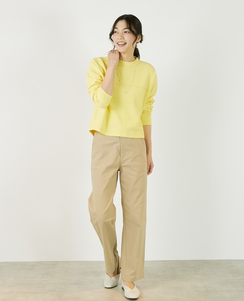 《定番》TCツイルストレッチストレートパンツ（一部WEB限定サイズ） 詳細画像 ベージュ 3