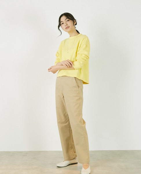 《定番》TCツイルストレッチストレートパンツ（一部WEB限定サイズ） 詳細画像 ベージュ 4