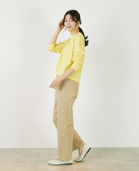 《定番》TCツイルストレッチストレートパンツ（一部WEB限定サイズ） 詳細画像 ベージュ 5