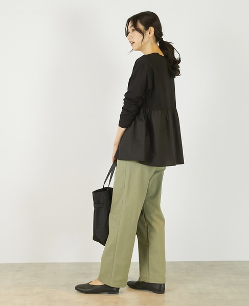 《定番》TCツイルストレッチストレートパンツ（一部WEB限定サイズ） 詳細画像 カーキ 5