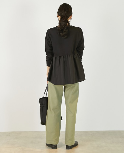 《定番》TCツイルストレッチストレートパンツ（一部WEB限定サイズ） 詳細画像 カーキ 6