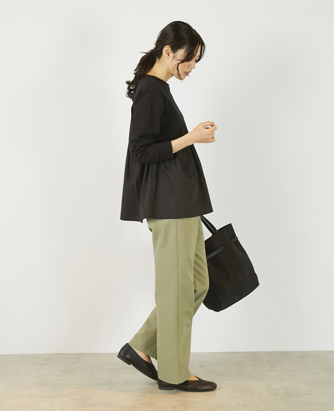 《定番》TCツイルストレッチストレートパンツ（一部WEB限定サイズ） 詳細画像 カーキ 7