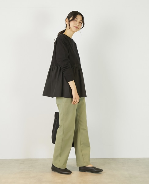 《定番》TCツイルストレッチストレートパンツ（一部WEB限定サイズ） 詳細画像 カーキ 8