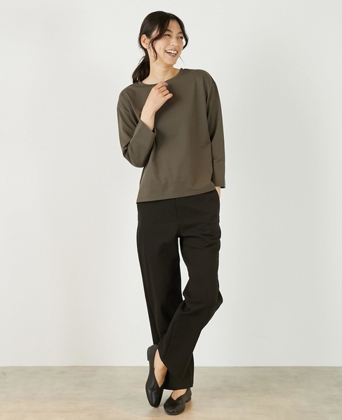 《定番》TCツイルストレッチストレートパンツ（一部WEB限定サイズ） 詳細画像 ブラック 2