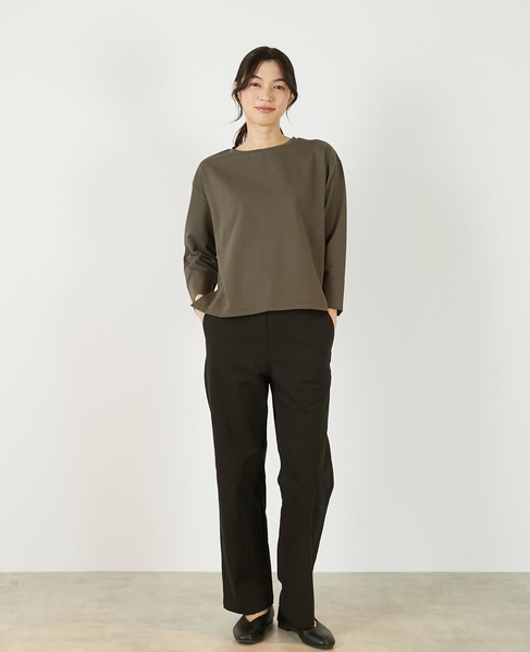 《定番》TCツイルストレッチストレートパンツ（一部WEB限定サイズ） 詳細画像 ブラック 3