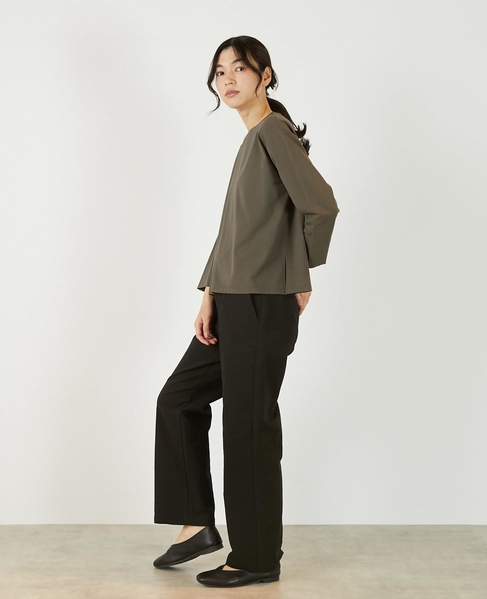 《定番》TCツイルストレッチストレートパンツ（一部WEB限定サイズ） 詳細画像 ブラック 4