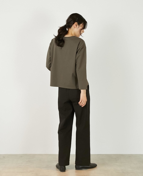 《定番》TCツイルストレッチストレートパンツ（一部WEB限定サイズ） 詳細画像 ブラック 6