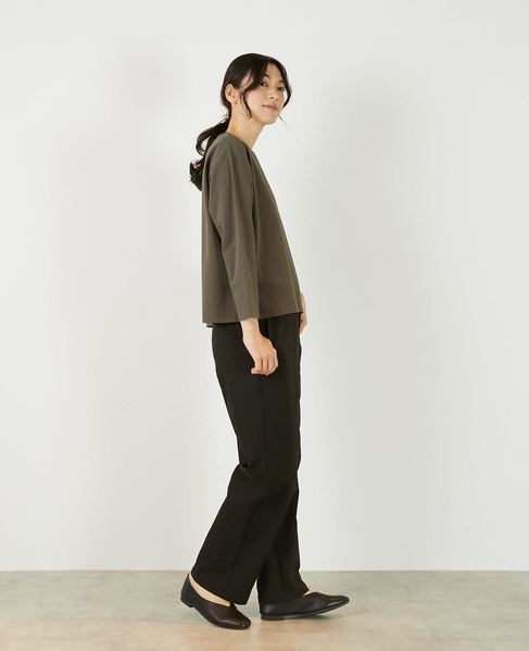 《定番》TCツイルストレッチストレートパンツ（一部WEB限定サイズ） 詳細画像 ブラック 8