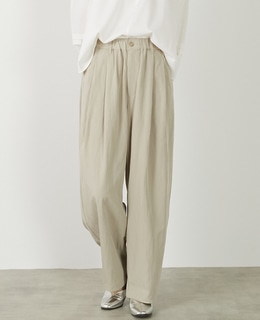 【レーヨンナイロンポプリンタックカーブパンツ】