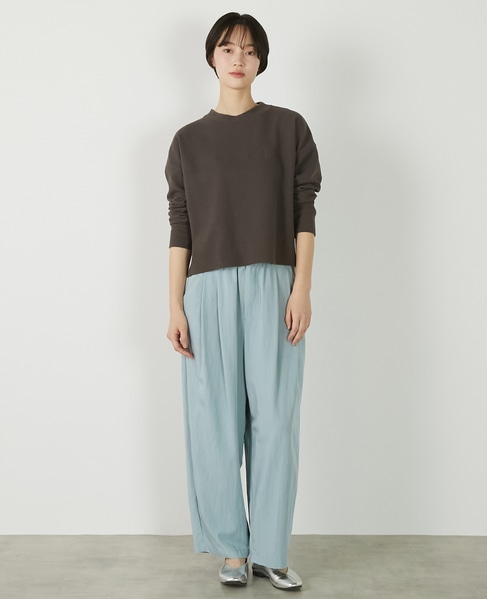 【レーヨンナイロンポプリンタックカーブパンツ】 詳細画像 ライトブルー 10
